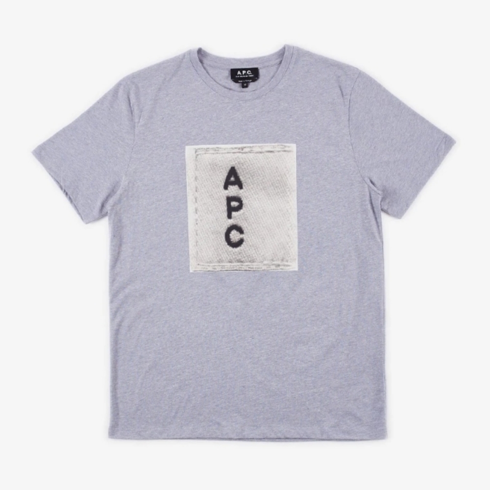 NWT Men's A.P.C. Logo "Pla" Tee Shirt